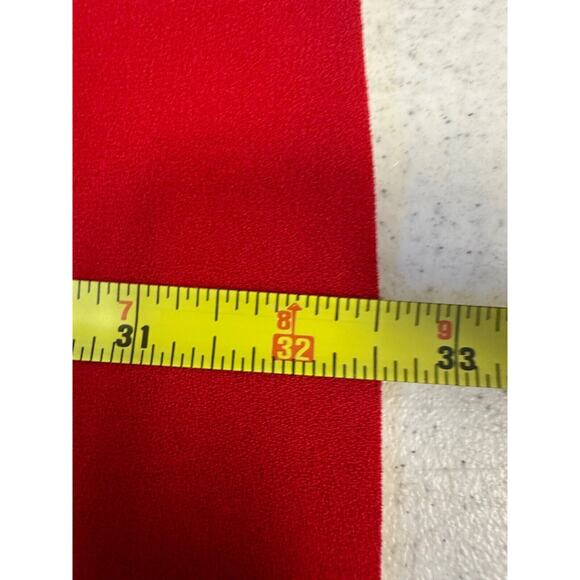 Zara Woman Womens XS Red Short Sleeve A-Line Dress Tie Front Polyester A48 - Picture 6 of 6